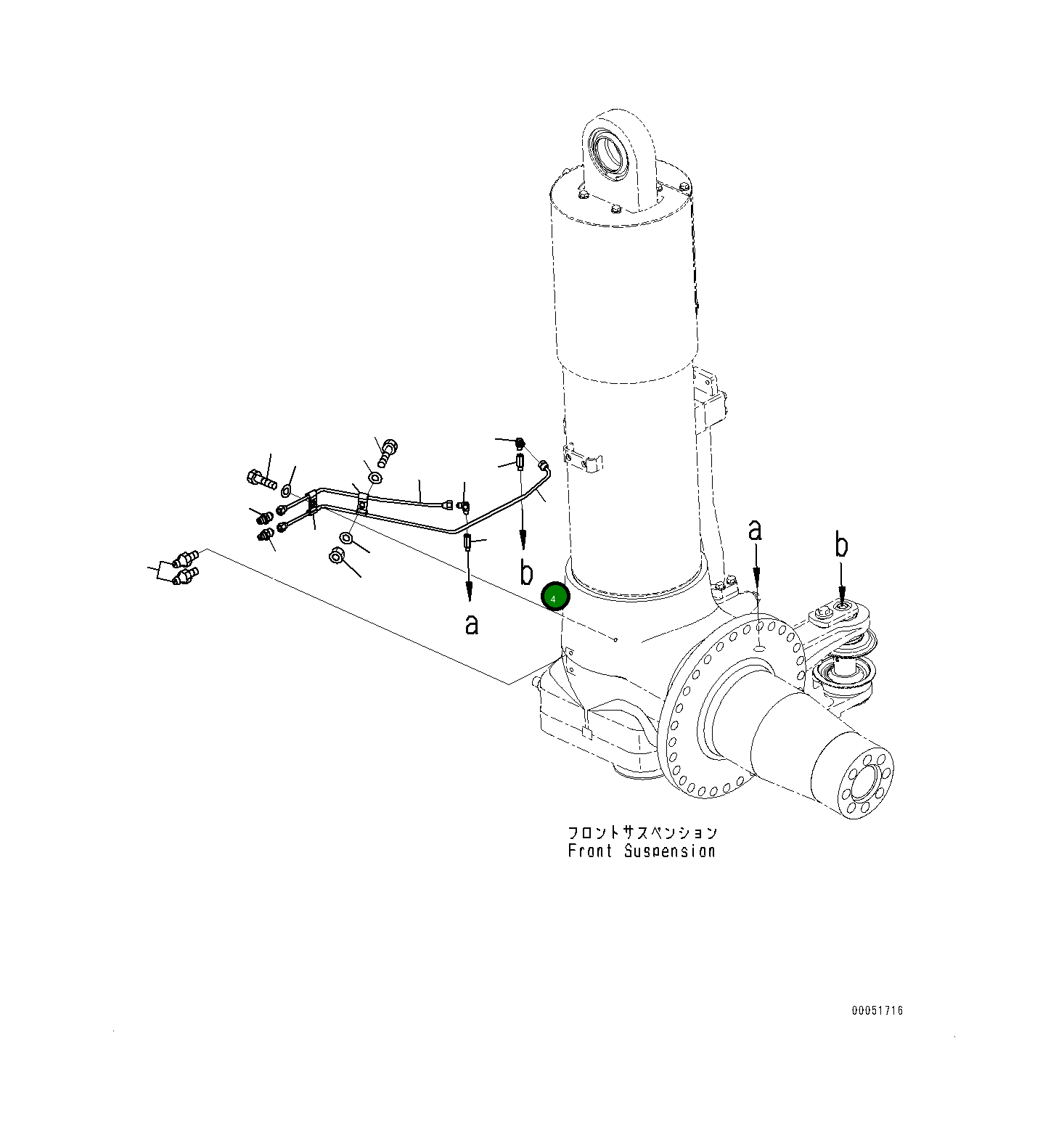 Трубка 561-52-82531 Komatsu