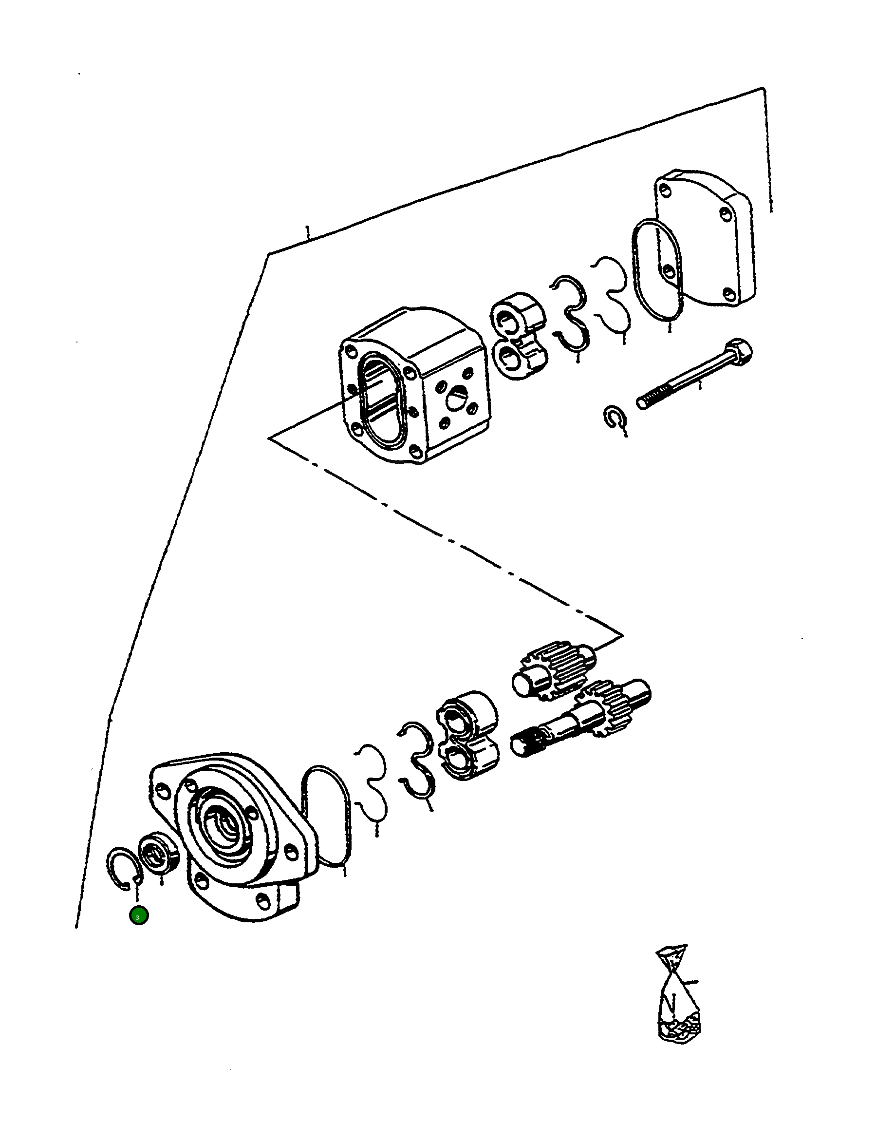Стопорное кольцо 4912747M1 Komatsu