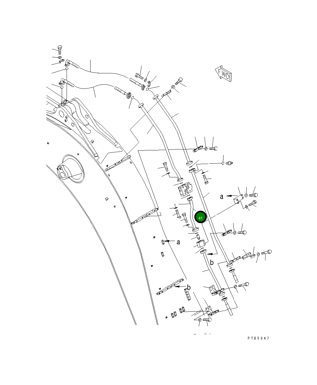 Трубка 209-62-76120 Komatsu