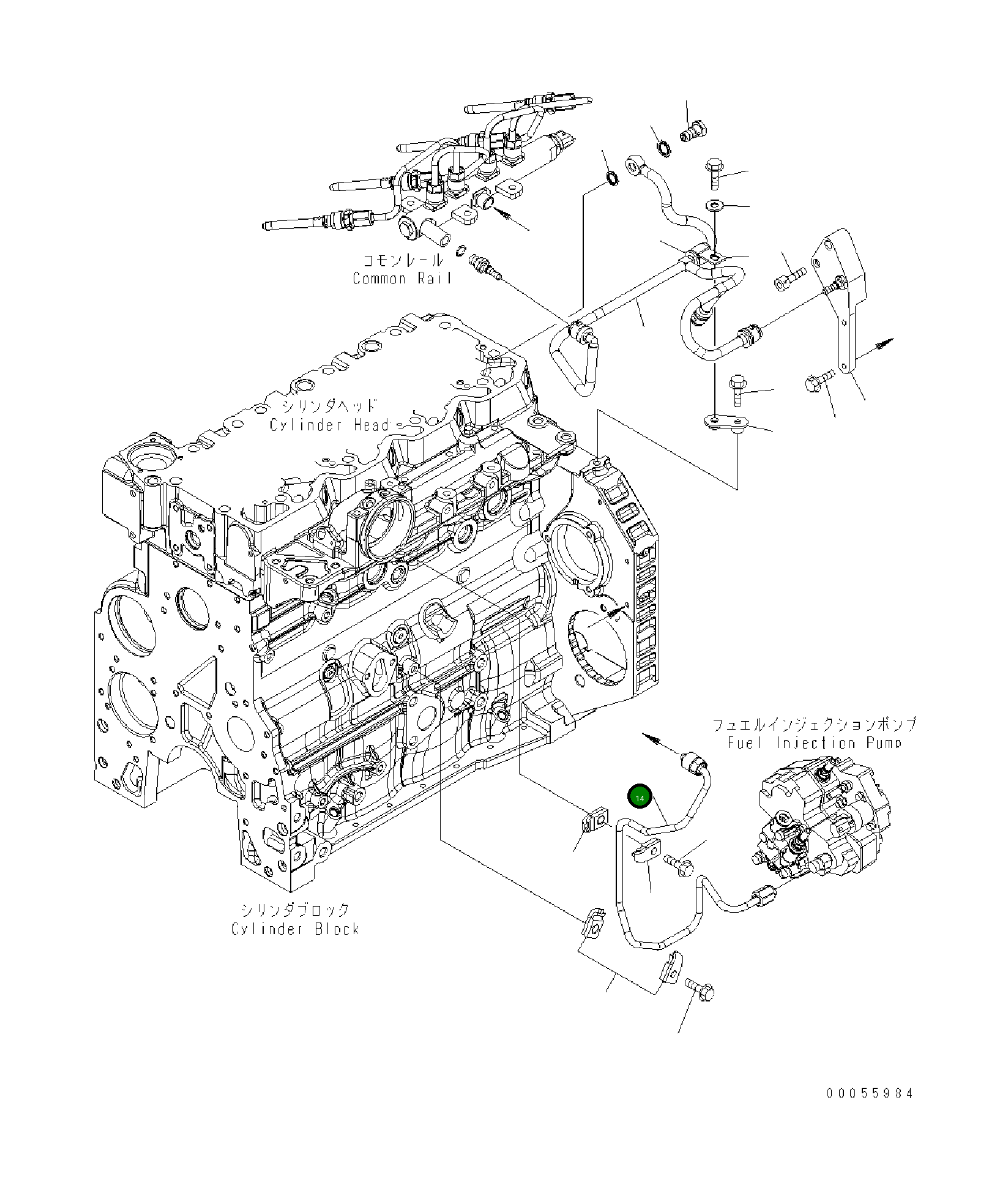 Трубка 6751-71-5110 Komatsu