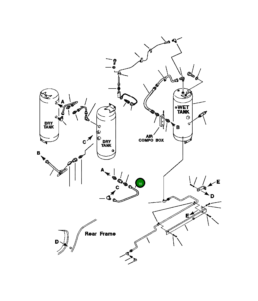 Трубка 426-35-11623 Komatsu