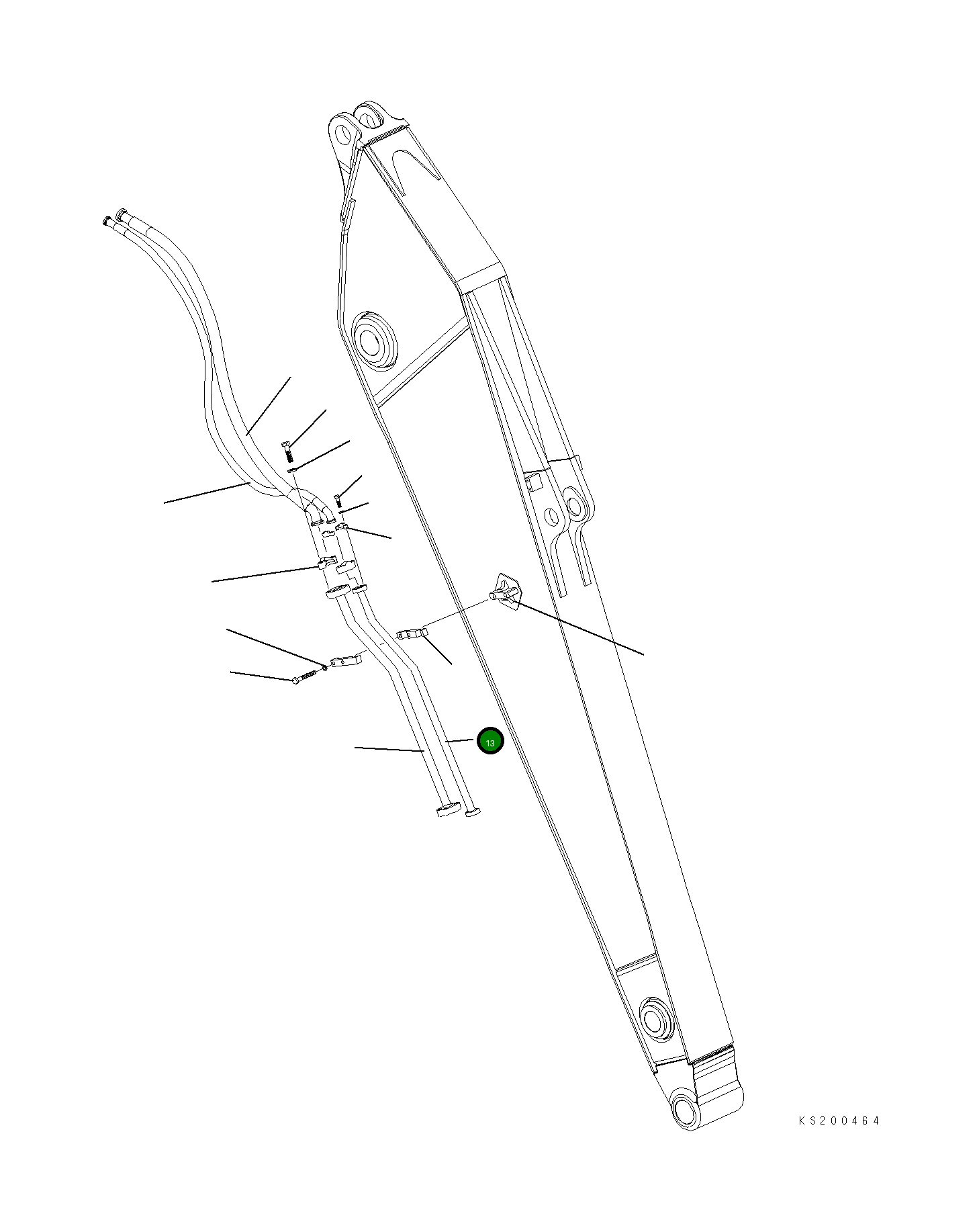 Трубка 209-970-K440 Komatsu