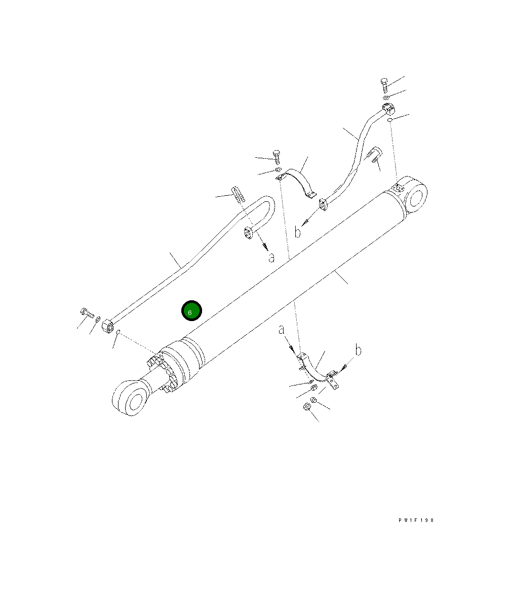 Трубка 208-62-64630 Komatsu