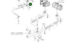 Трубка 209-64-11441 Komatsu