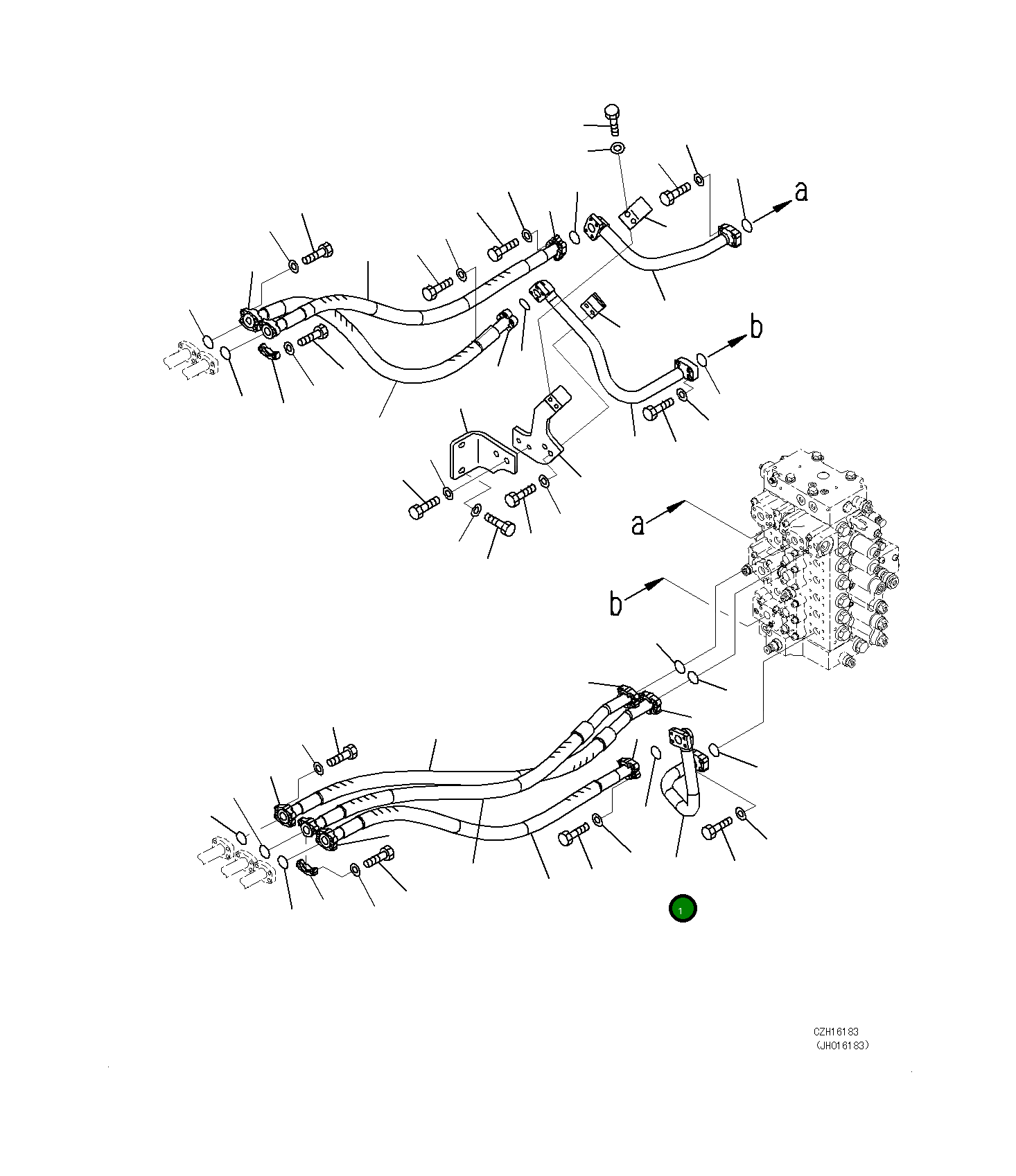 Трубка 208-62-71560 Komatsu