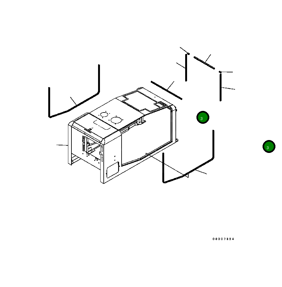 Уплотнение 419-54-B6020 Komatsu