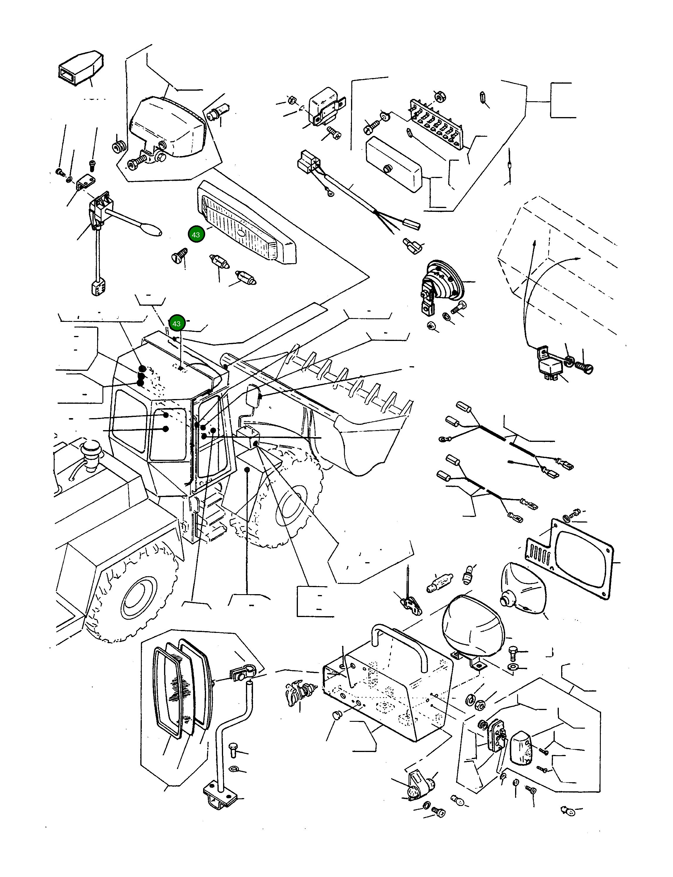 Фара 2933967M91 Komatsu