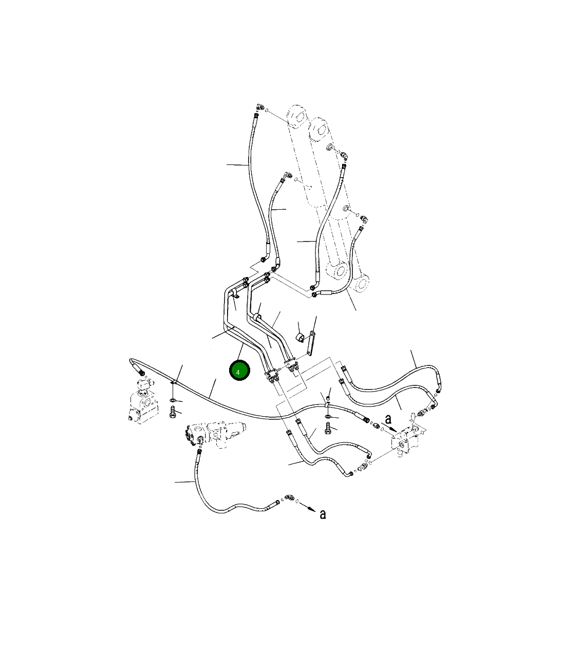 Трубка 208-62-A1540 Komatsu