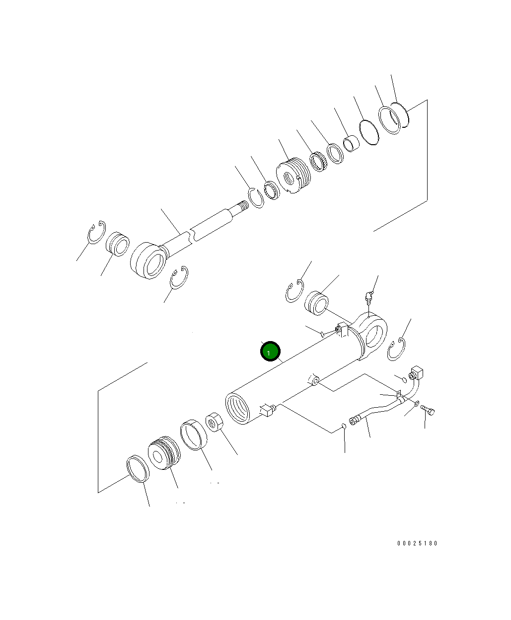 Цилиндр 721-11-90540 Komatsu