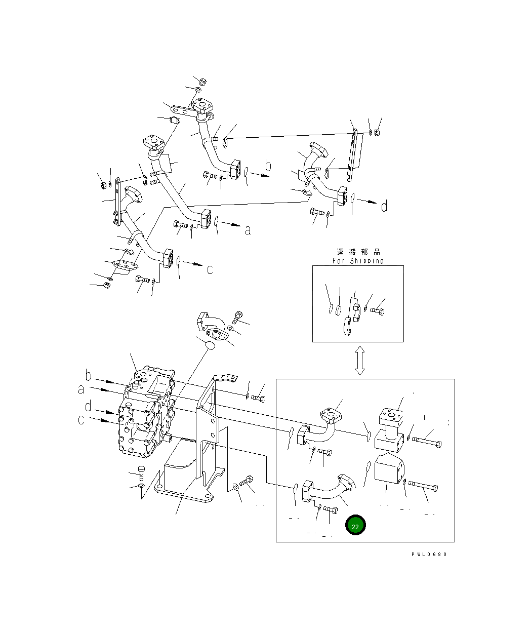 Трубка 198-78-32131 Komatsu