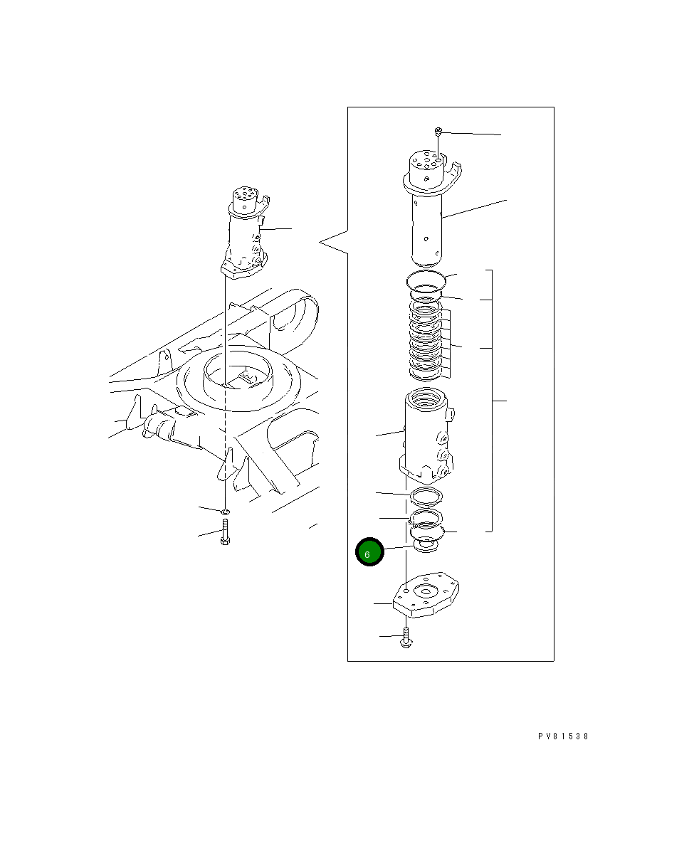 Упорная шайба YM172122-73870 Komatsu