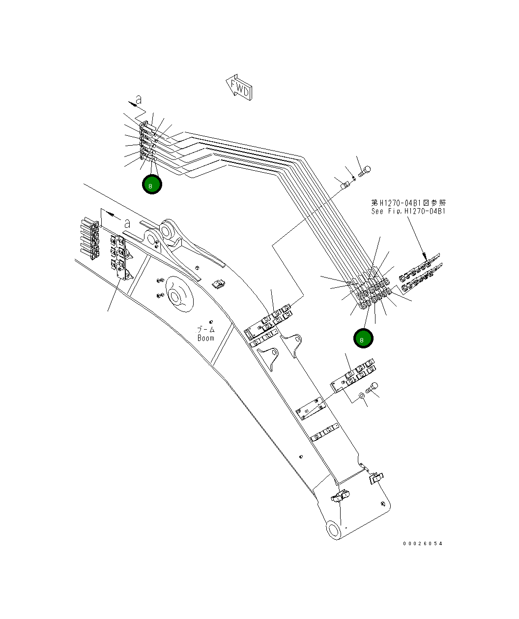 Трубка 208-62-65720 Komatsu