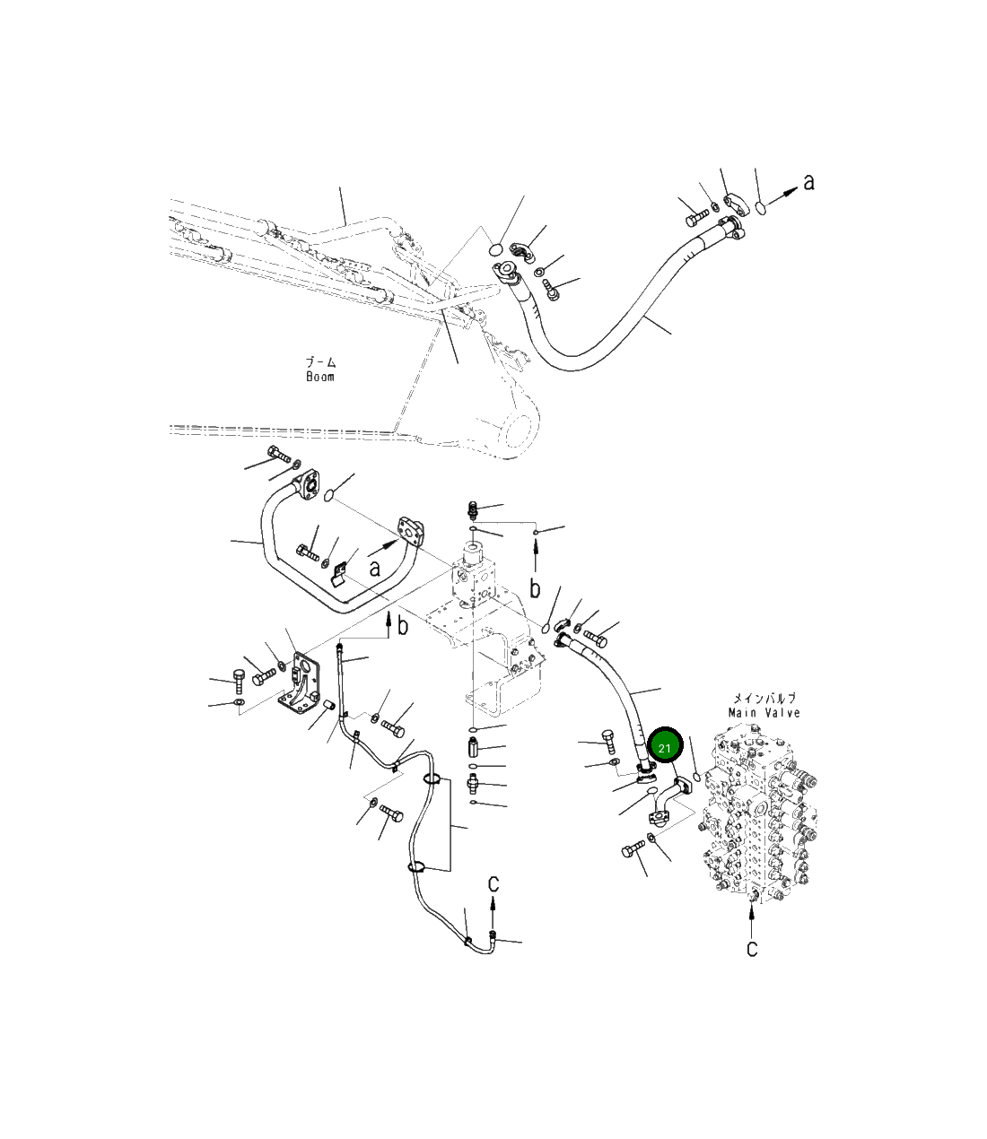 Трубка 208-62-42520 Komatsu