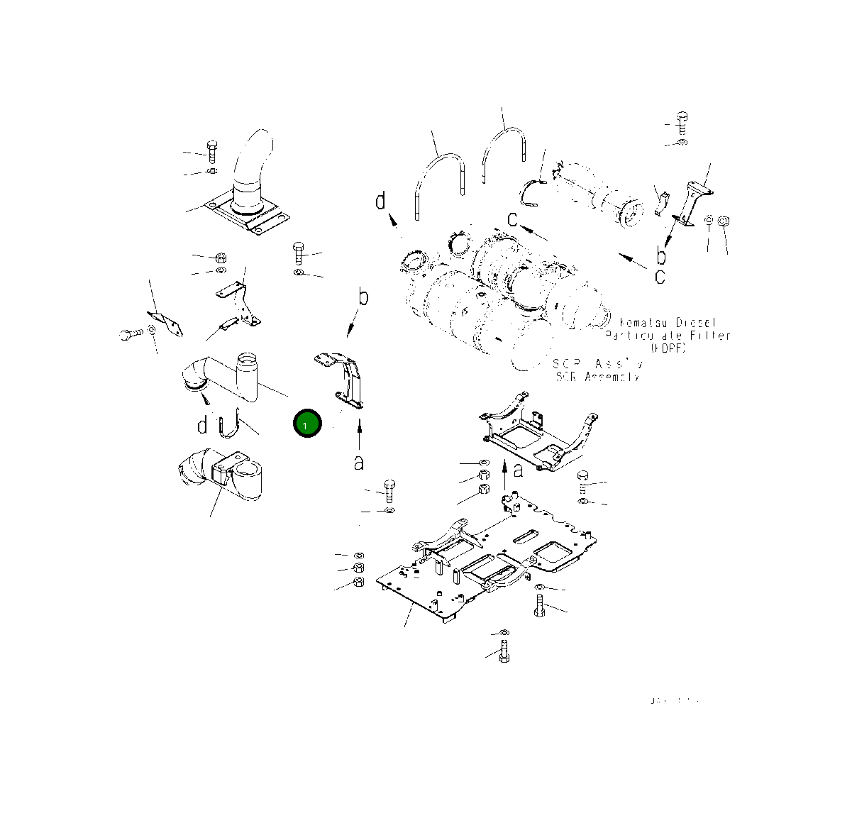 Трубка 419-02-61121 Komatsu
