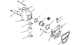 Термостат 1315 870 H91 Komatsu