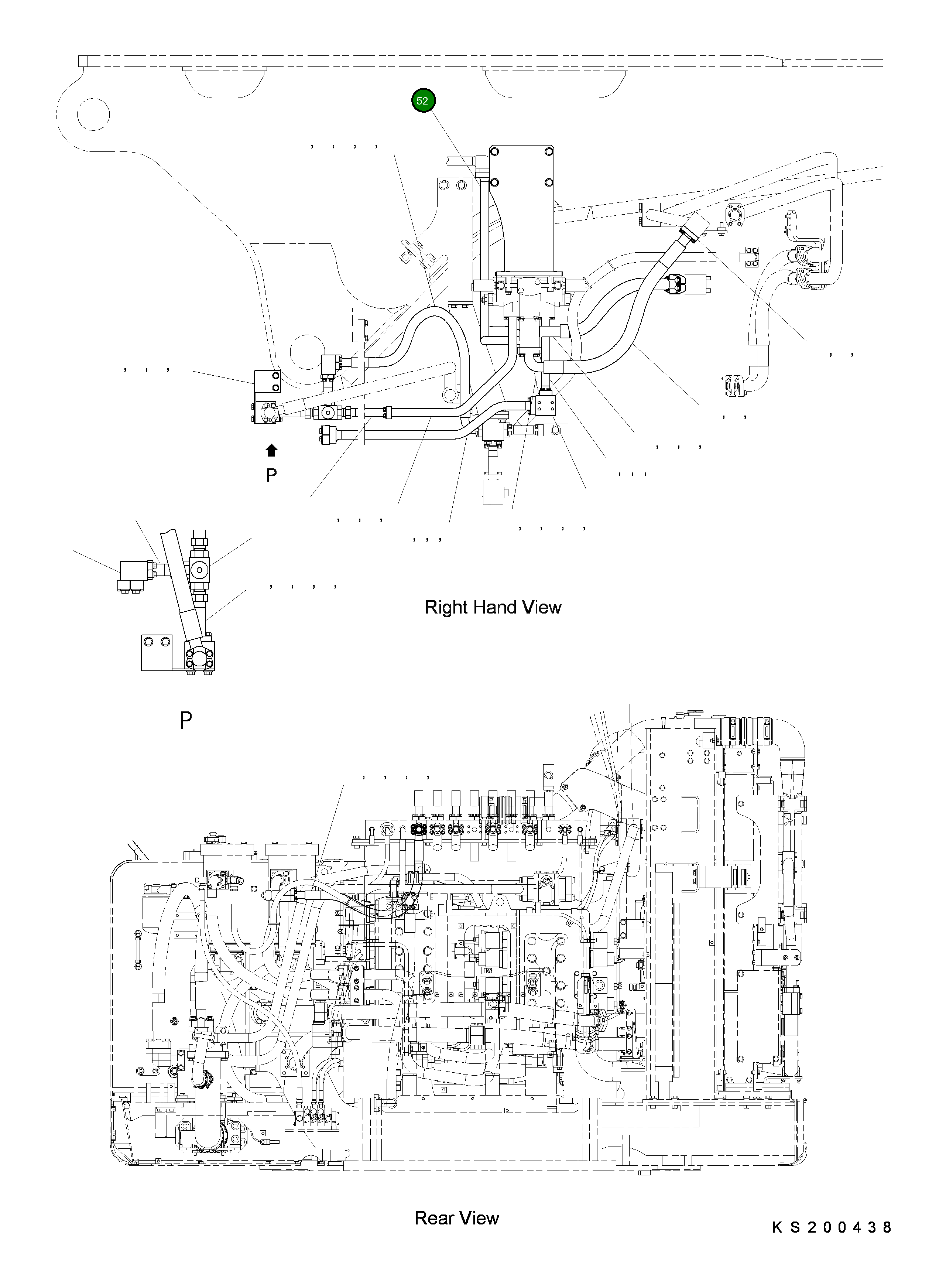 Трубка 209-62-KH810 Komatsu