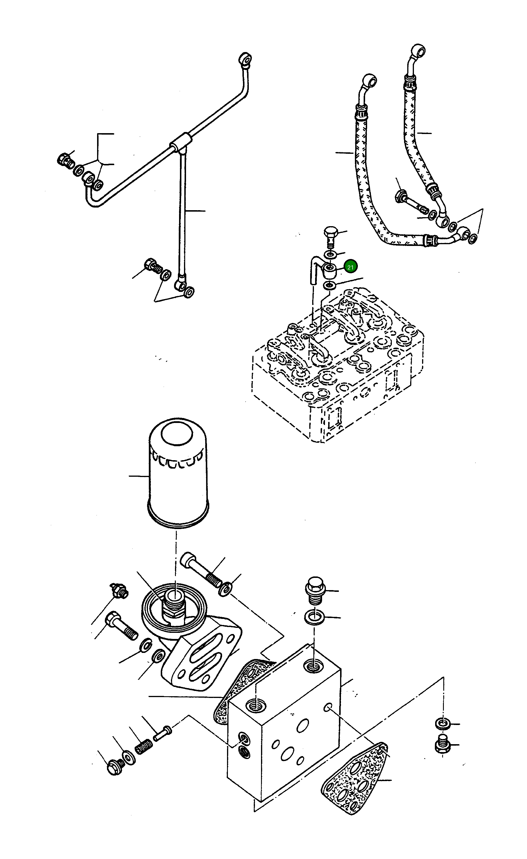Труба 2871029M91 Komatsu