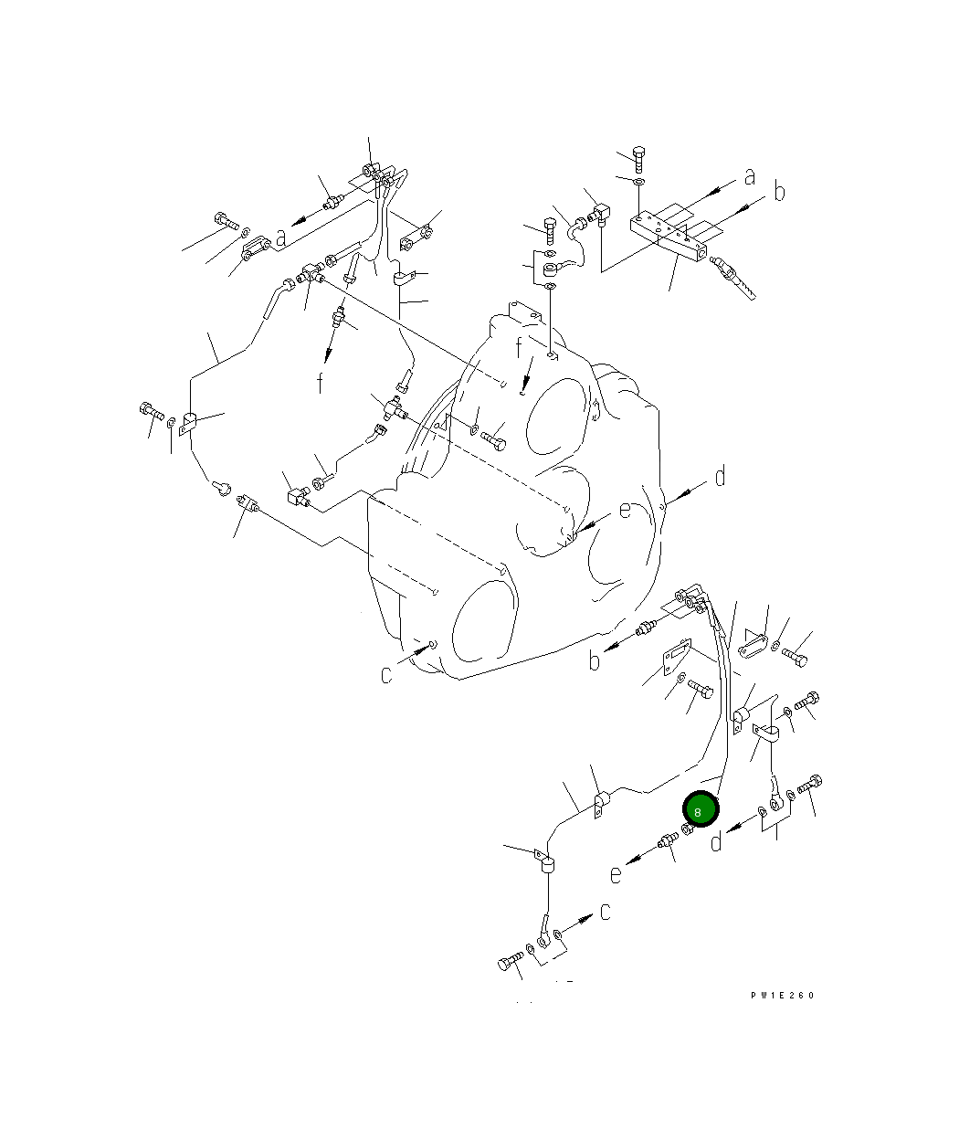Трубка 209-38-51324 Komatsu