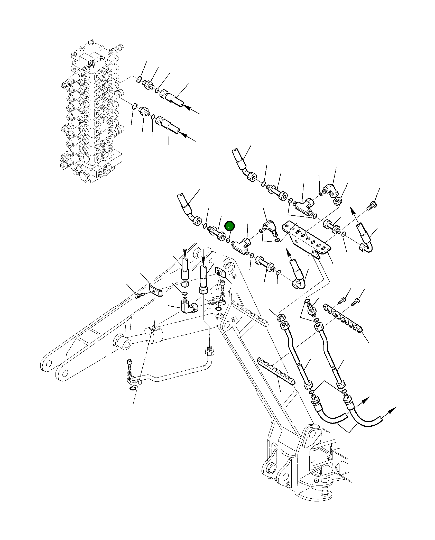 Труба 22E-62-11680 Komatsu