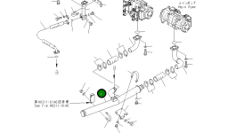 Трубка 209-64-11190 Komatsu