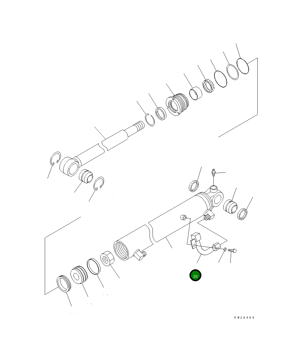 Трубка 20T-63-67181 Komatsu