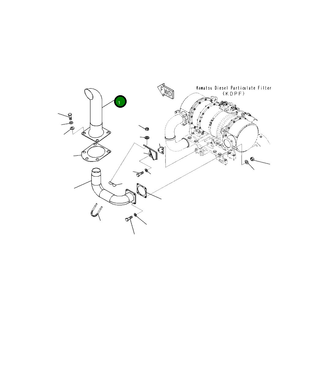 Труба 421-02-51110 Komatsu