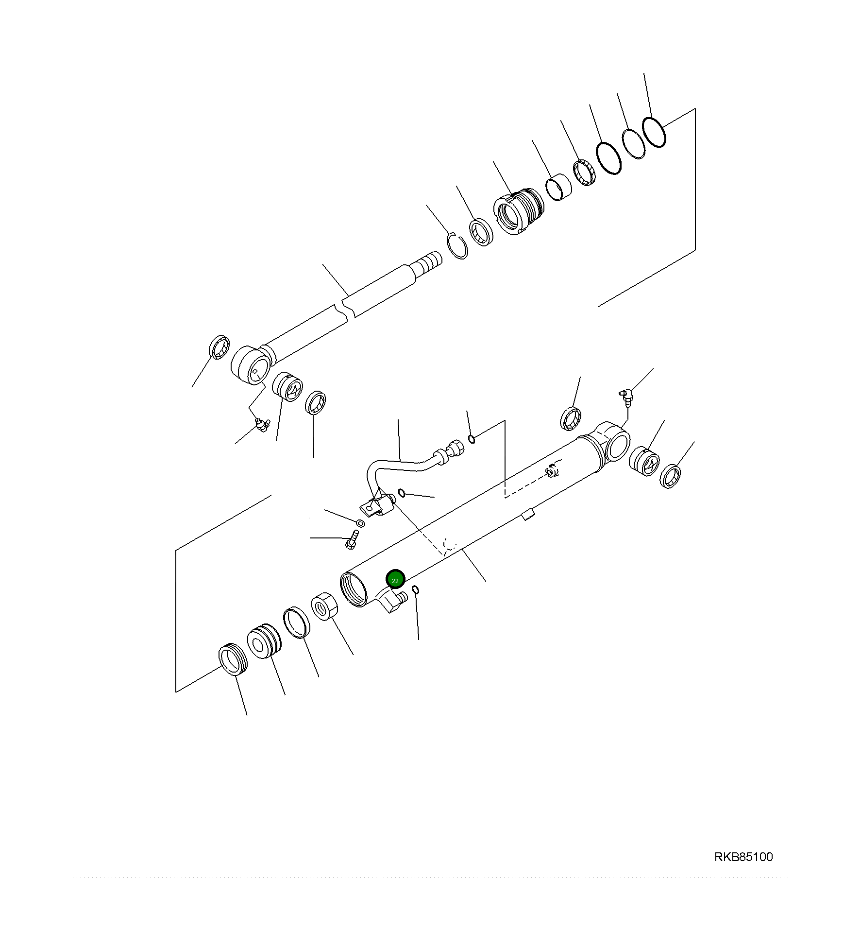 Трубка 707-86-R7600 Komatsu