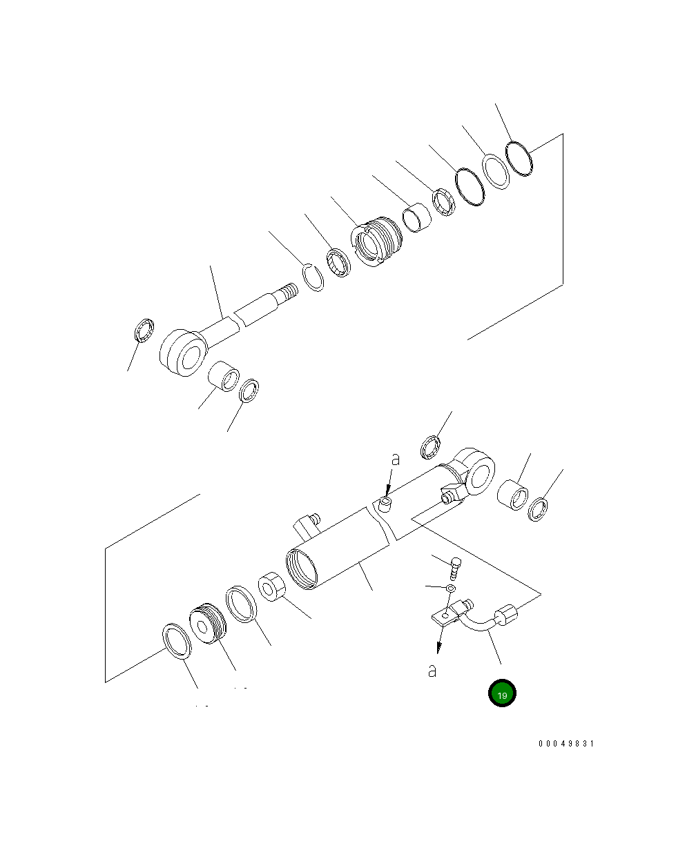 Трубка 20A-63-76180 Komatsu