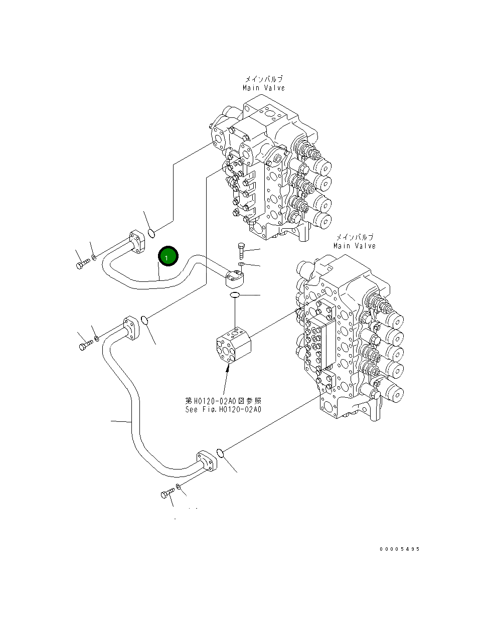 Трубка 209-62-73511 Komatsu