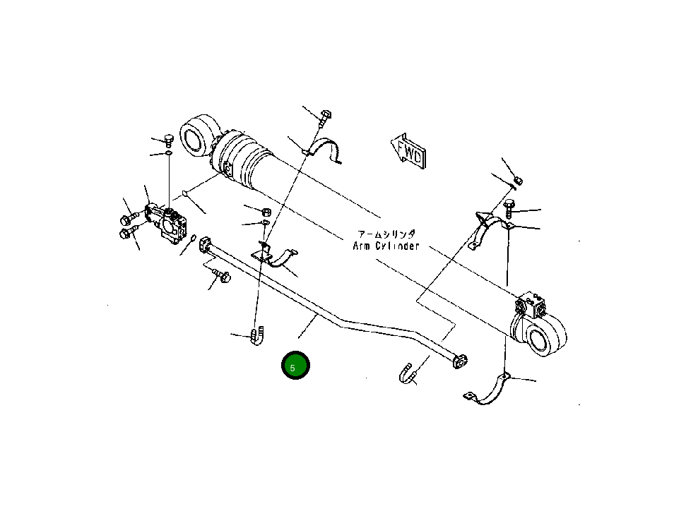 Трубка 207-62-73580 Komatsu