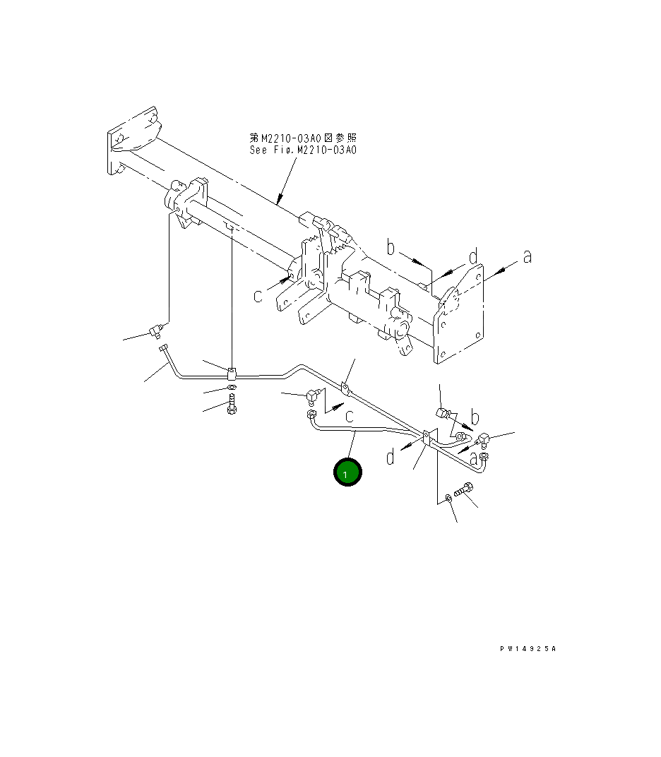 Трубка 175-43-52481 Komatsu