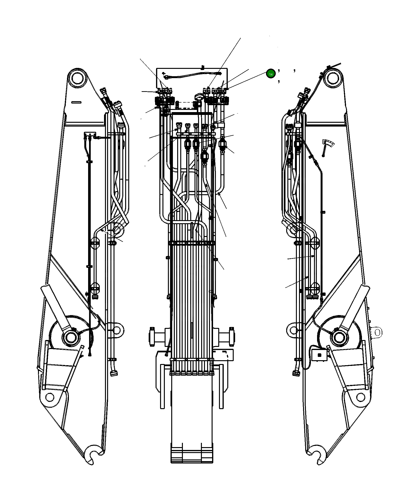 Трубка 207-62-83960 Komatsu