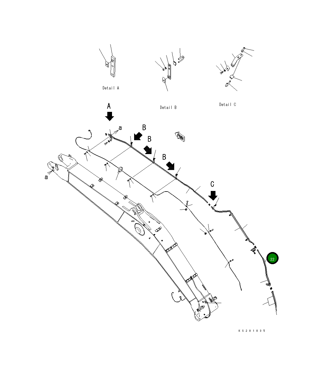 Трубка 208-70-K2980 Komatsu