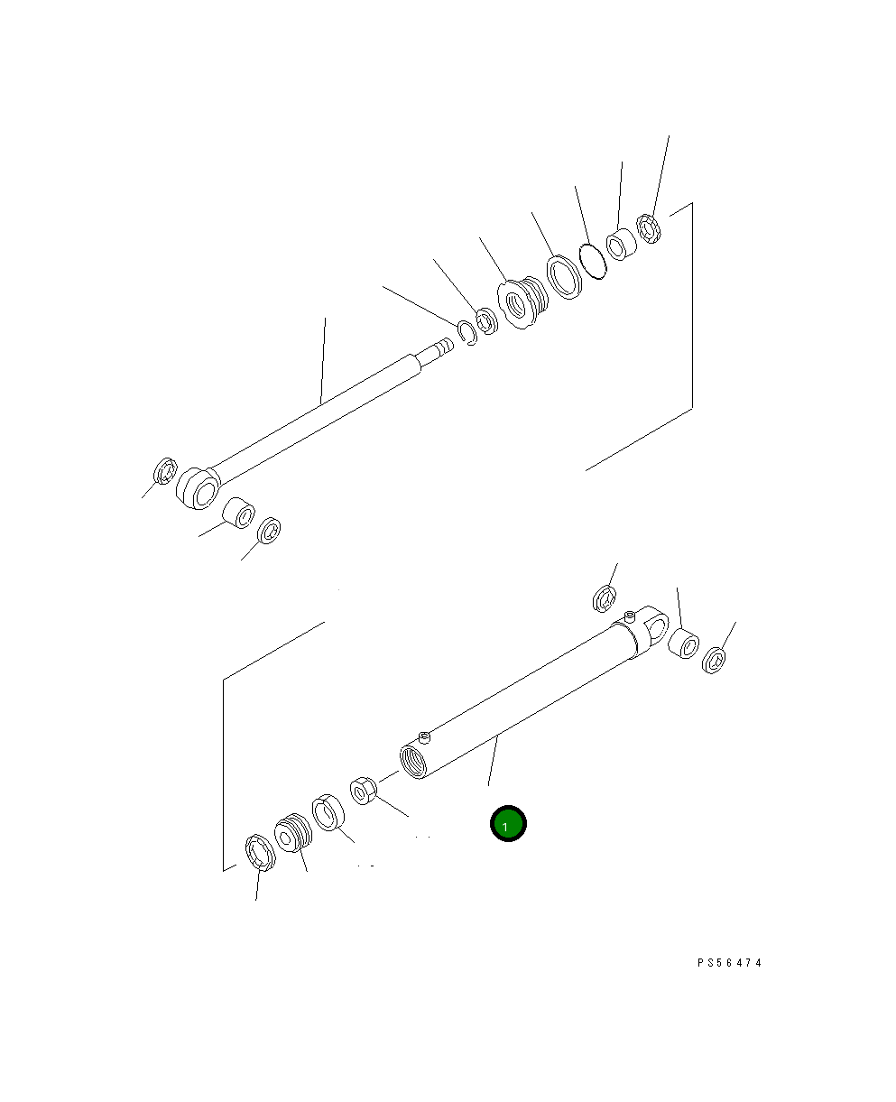 Цилиндр 238-63-38140 Komatsu