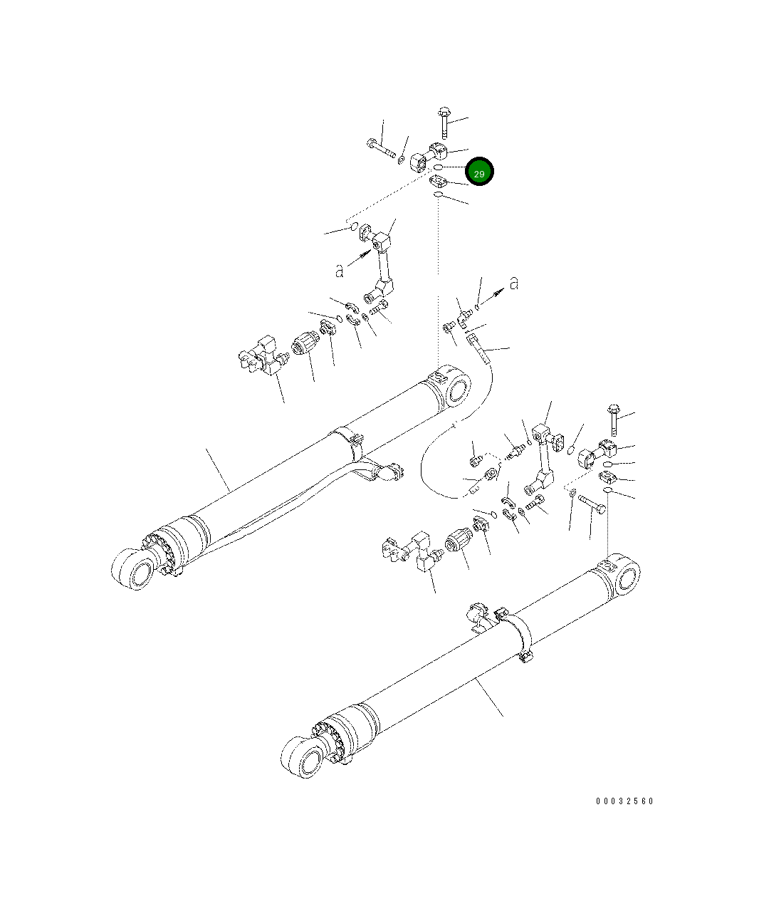 Трубка 208-63-81280 Komatsu