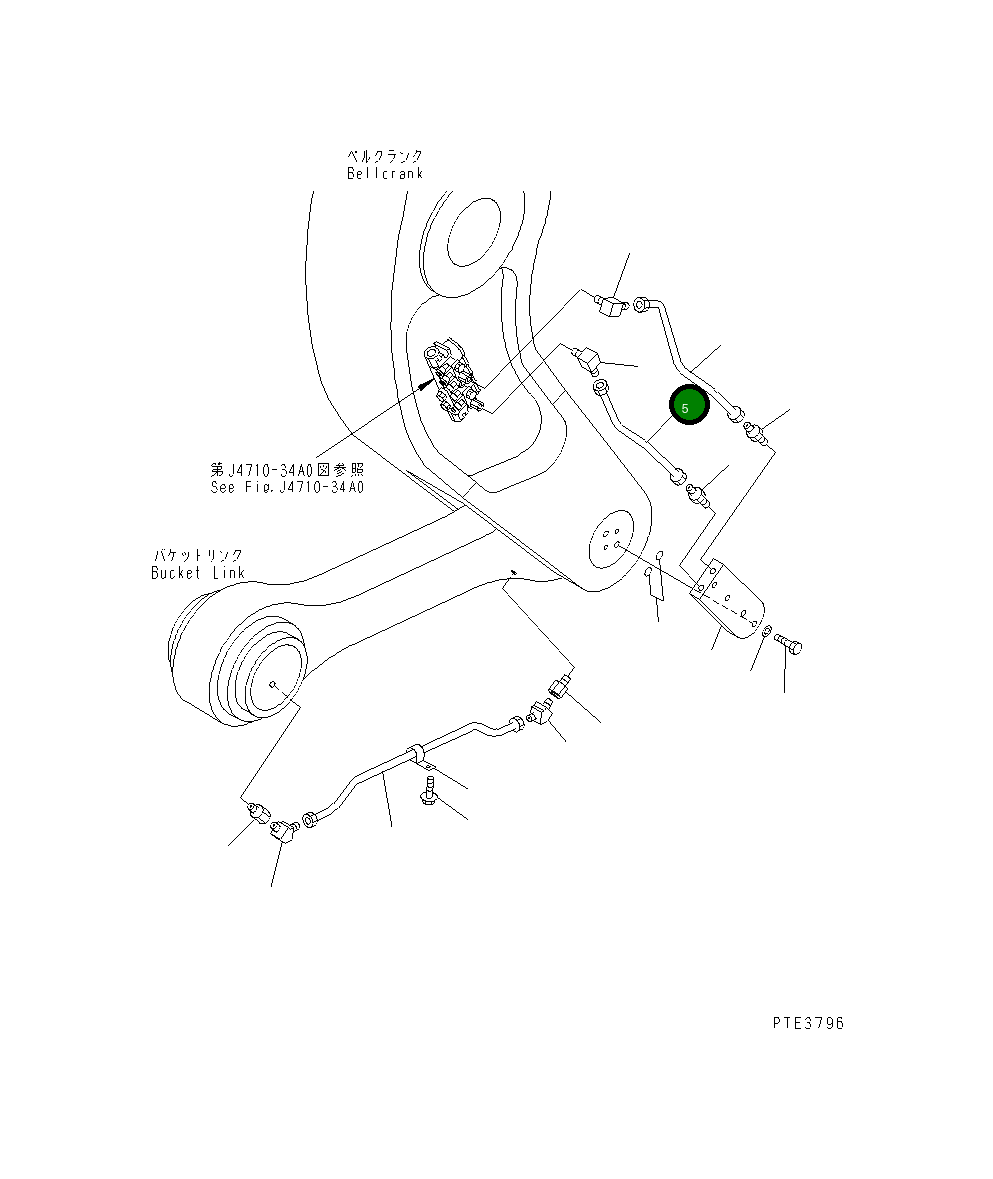 Трубка 425-S95-3781 Komatsu