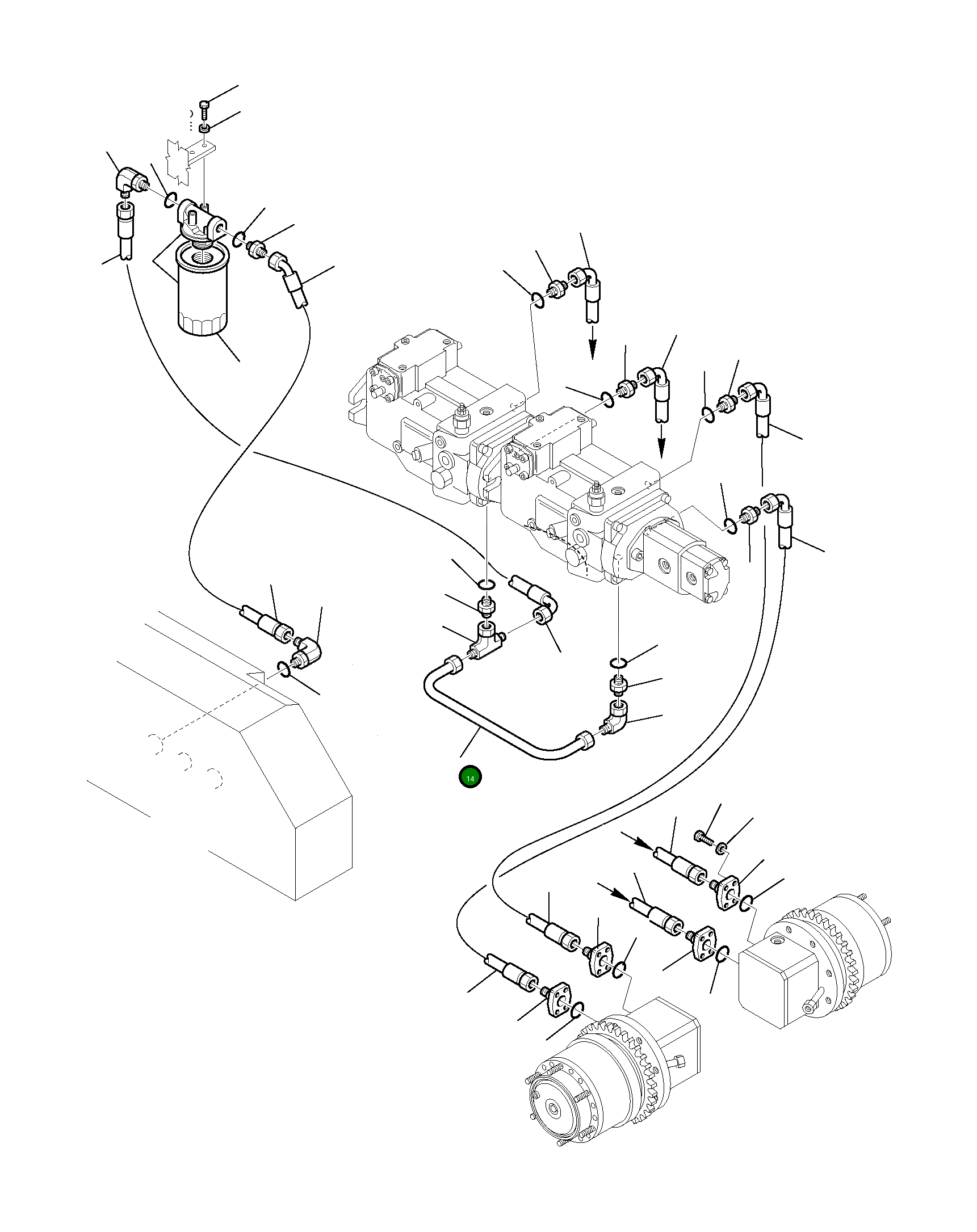 Труба 338810081 Komatsu