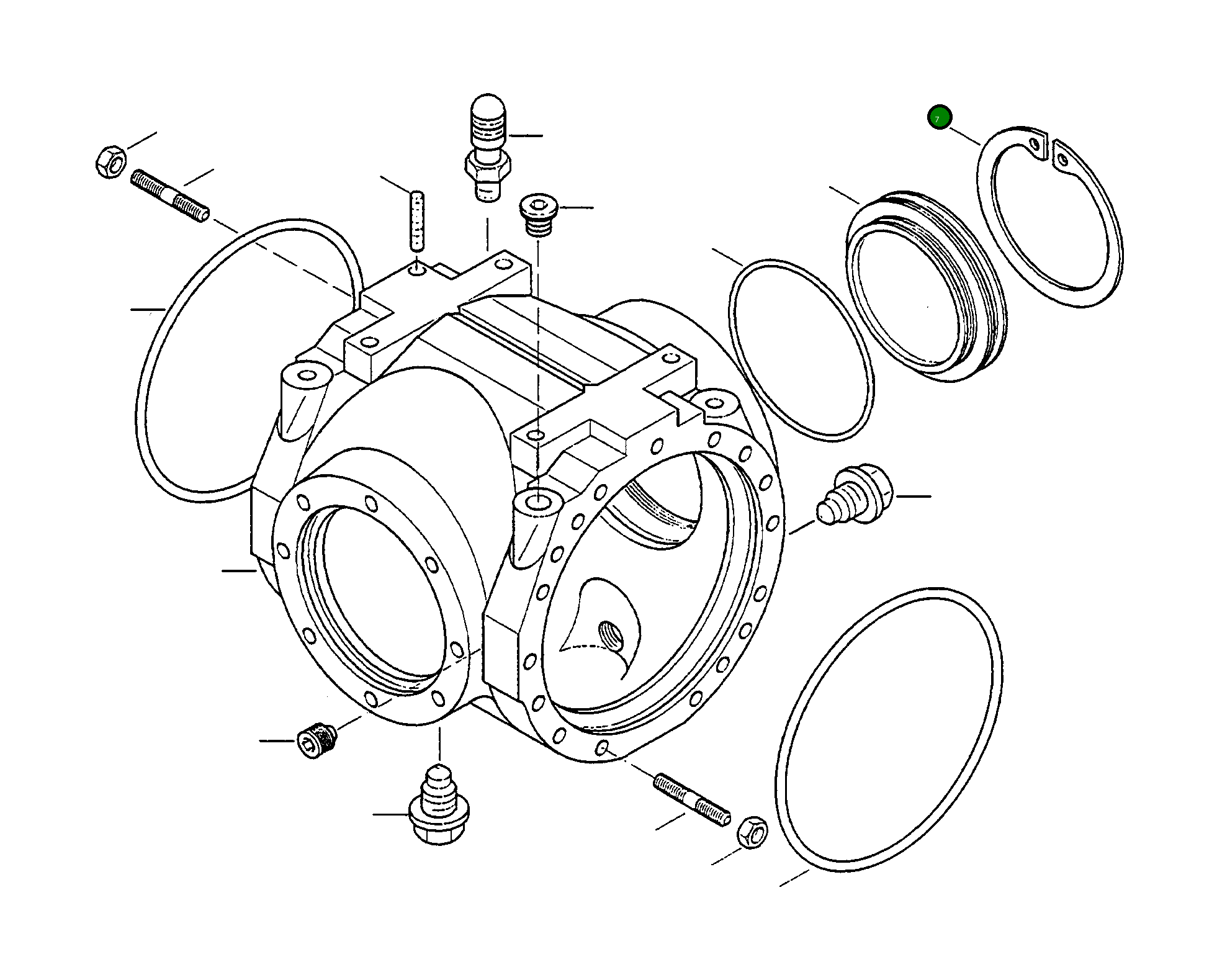 Стопорное кольцо 4917022M1 Komatsu