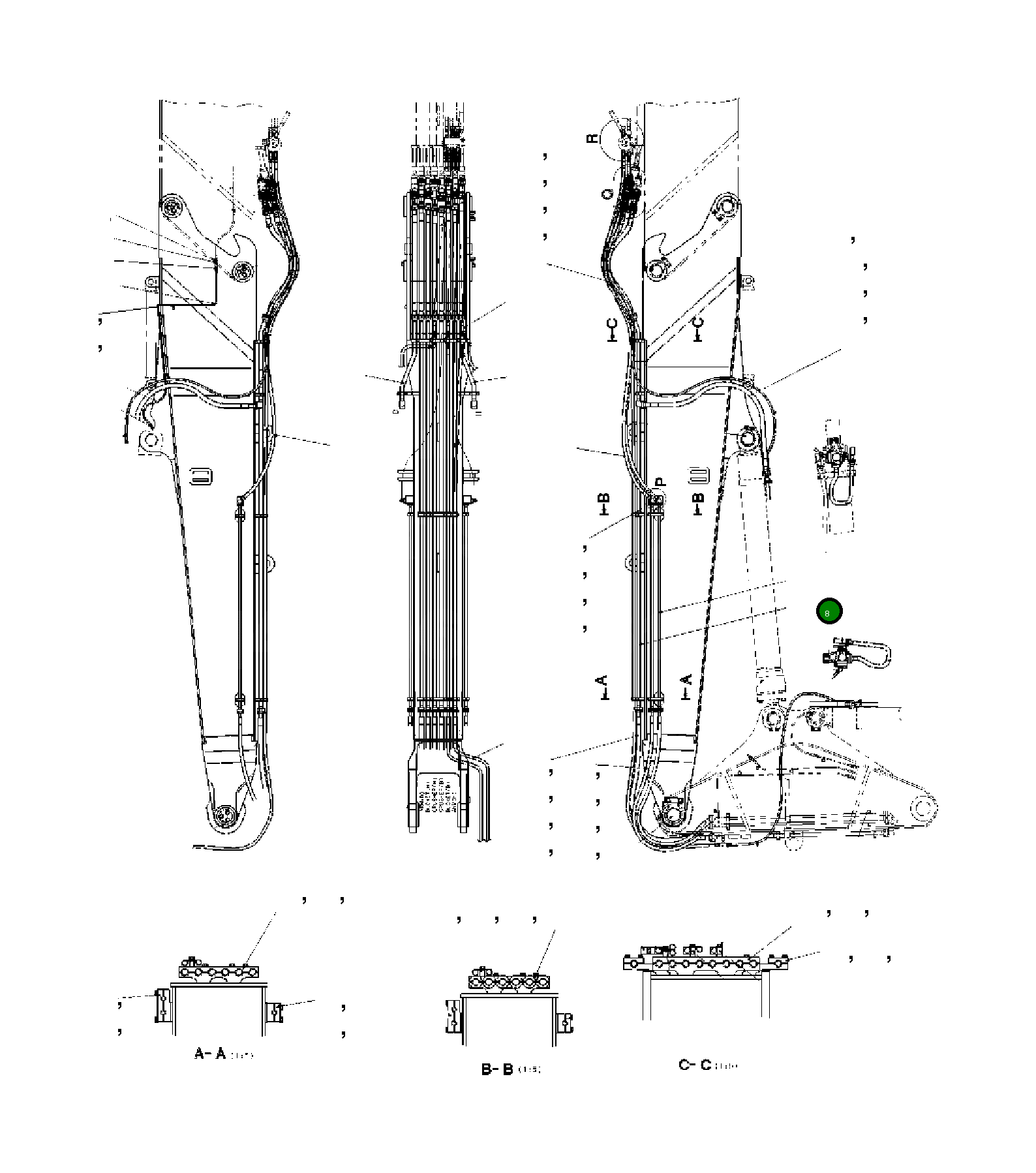 Трубка 208-62-KA440 Komatsu