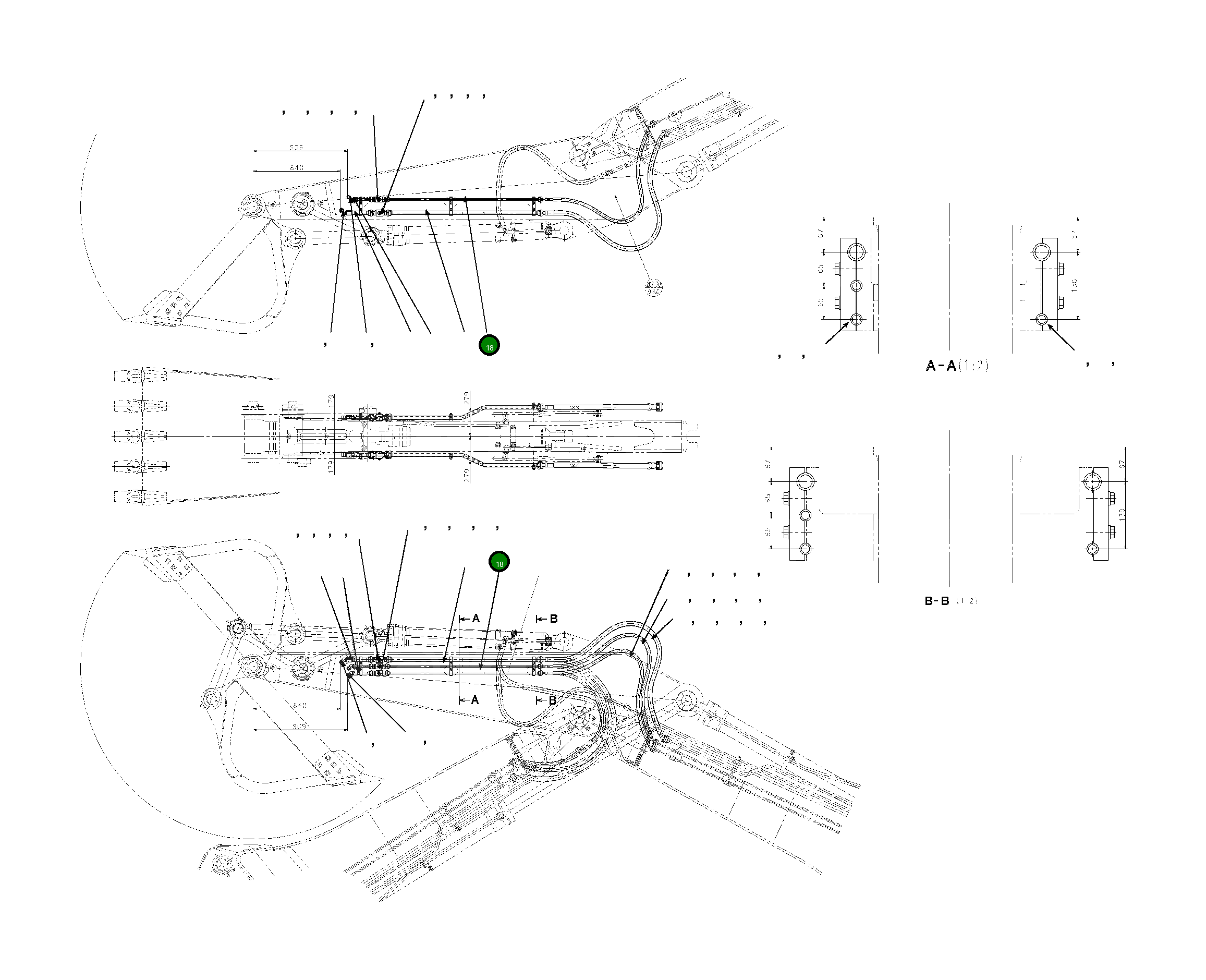 Трубка 207-62-KD660NK Komatsu