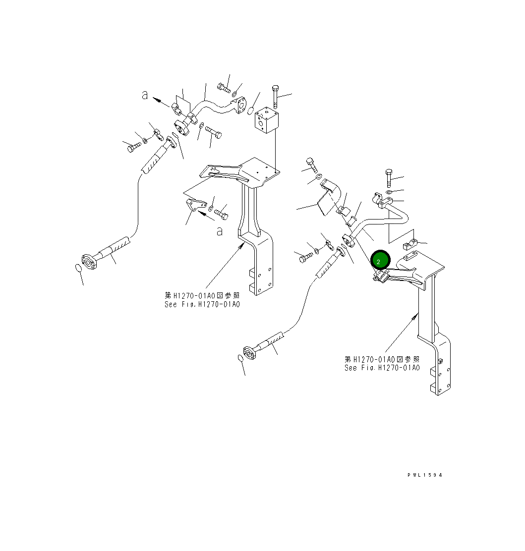 Трубка 208-970-6280 Komatsu