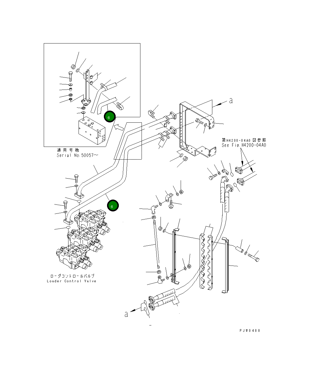 Трубка 42C-62-13582 Komatsu