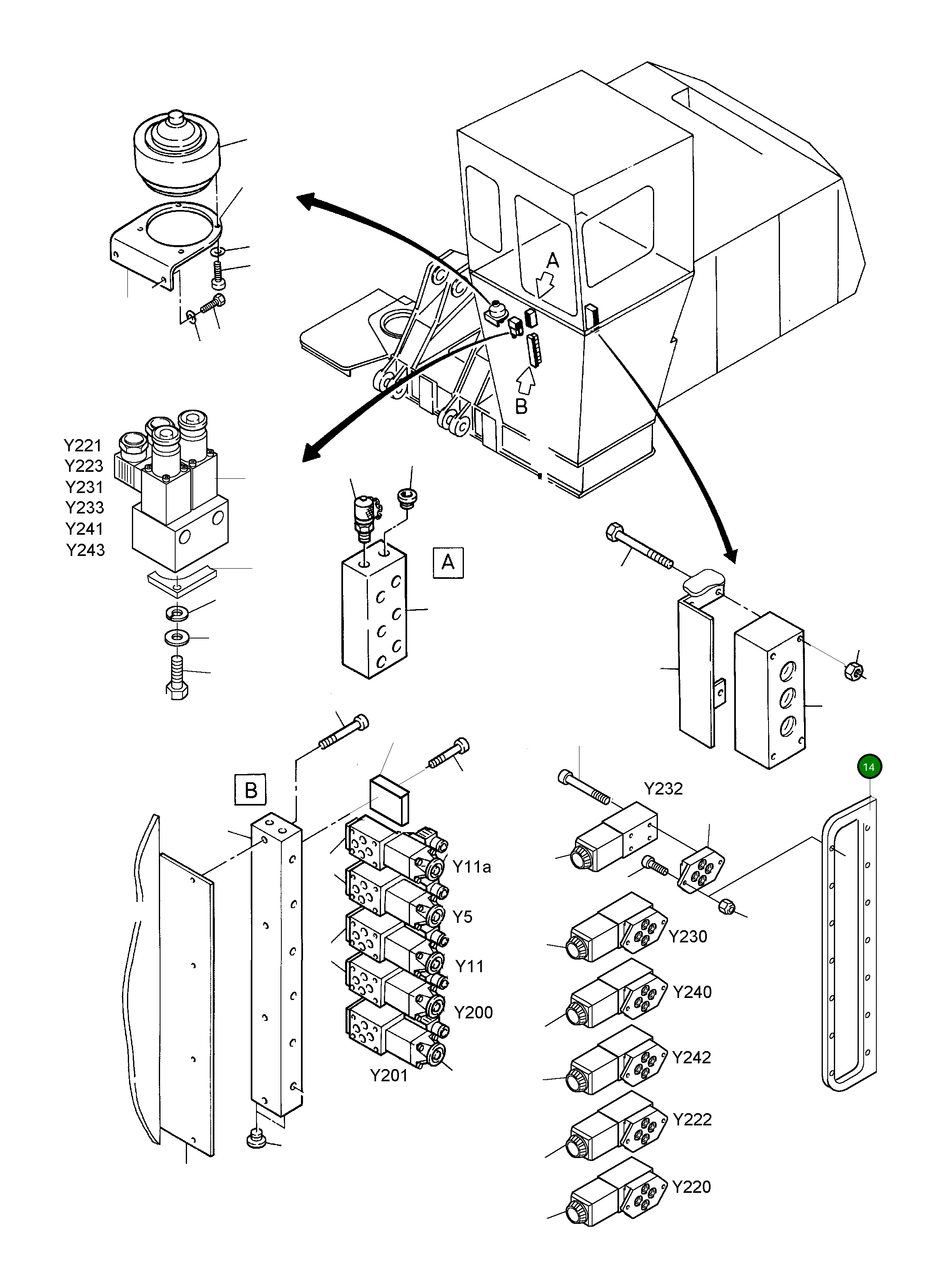 Фиксатор 915 060 40 Komatsu
