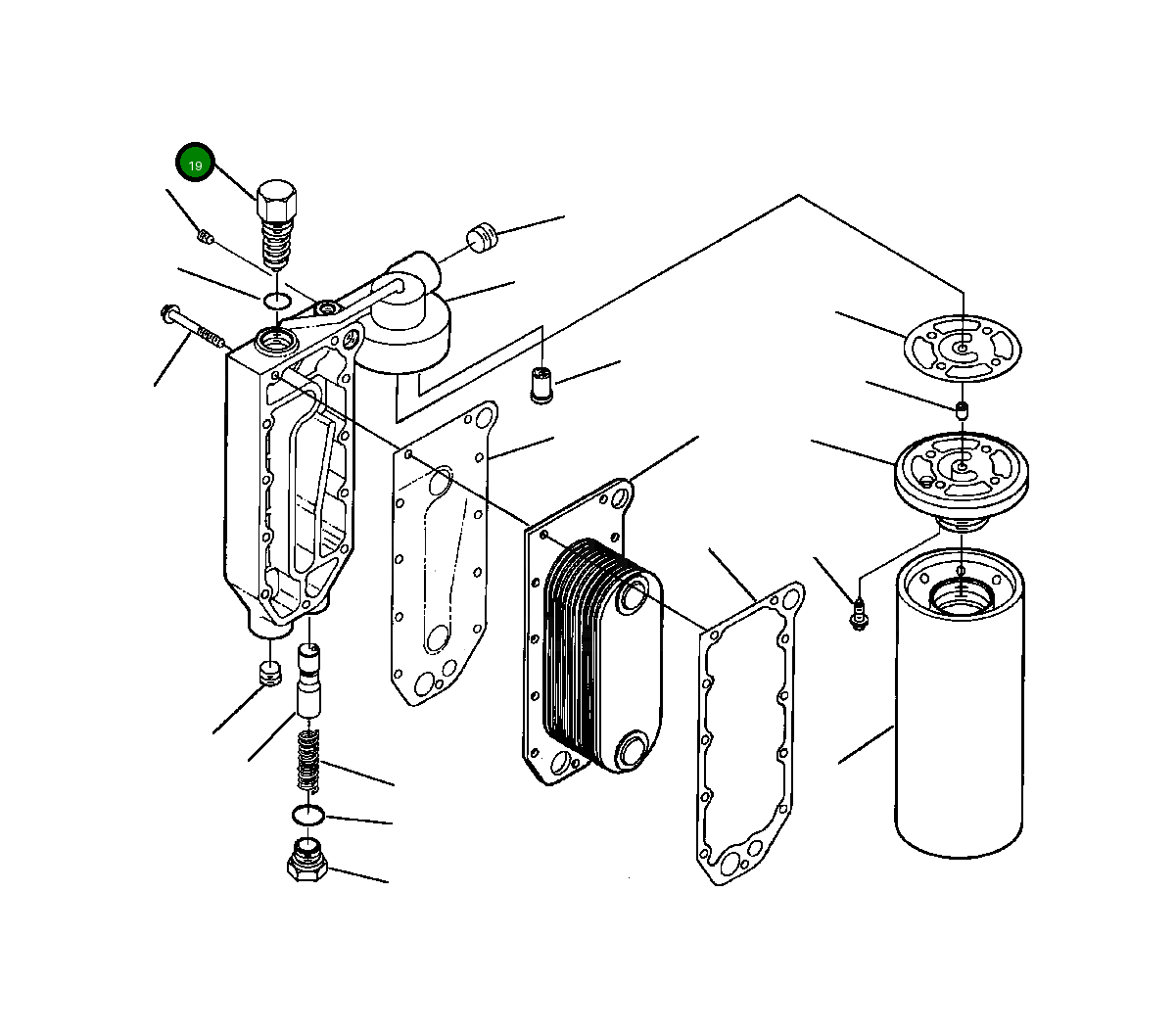 Термостат 1295 151 H92 Komatsu