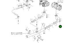 Трубка 209-64-11221 Komatsu