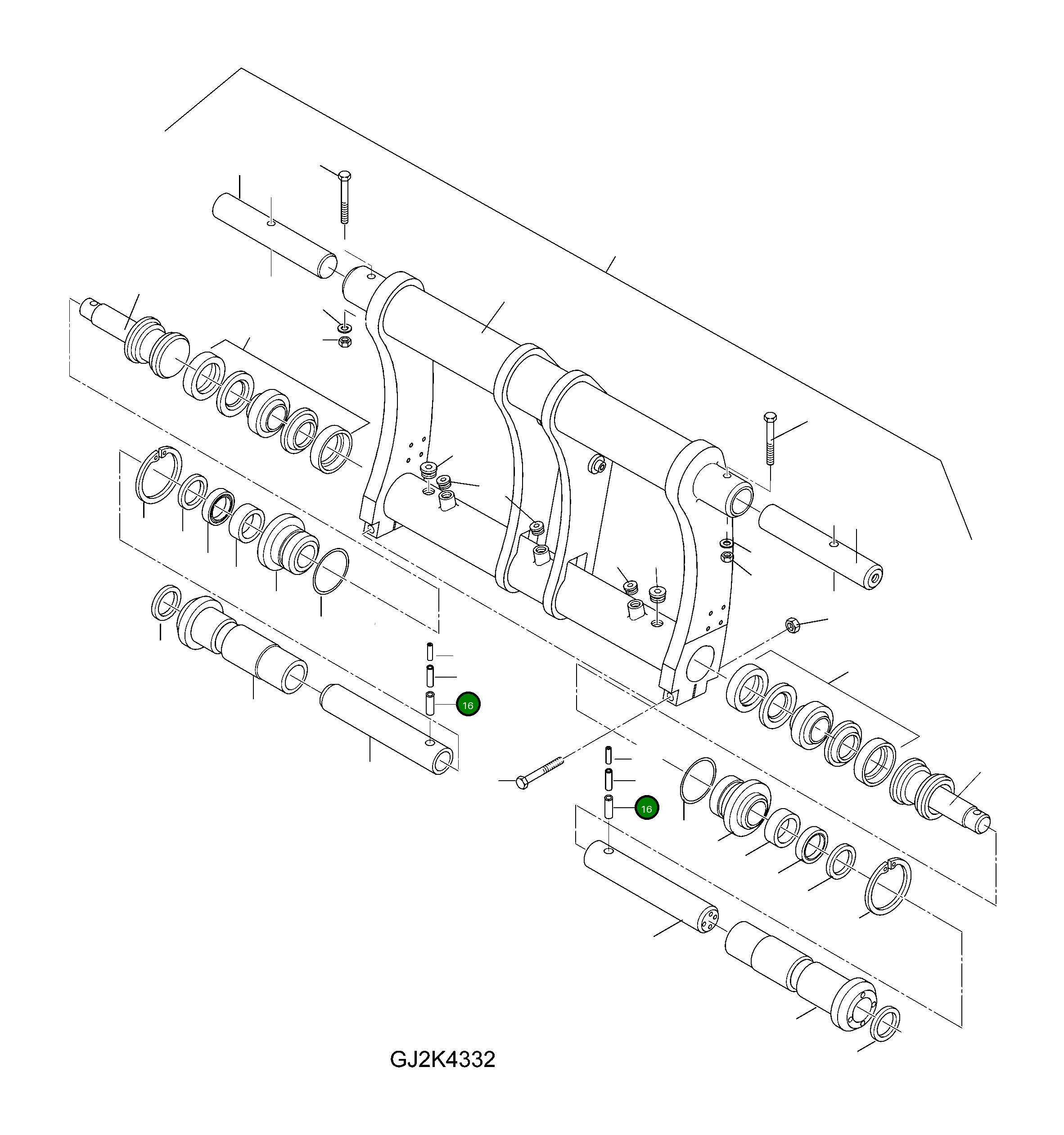 Установочный штифт 42U-70-H0R08 Komatsu