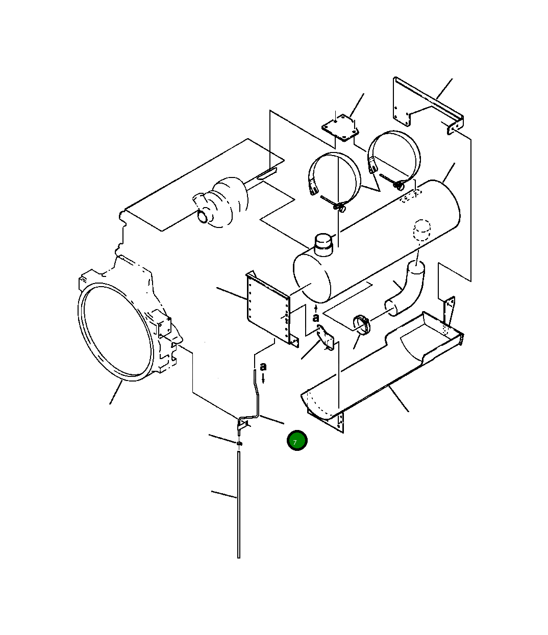 Трубка 208-01-58161 Komatsu