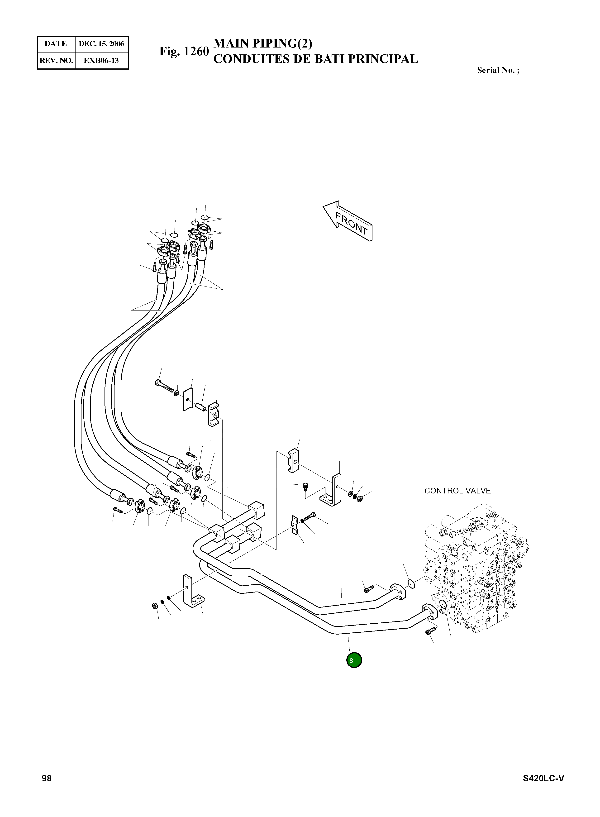 Труба 140-00884A Komatsu