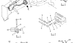 Трубка 233-60-25250 Komatsu
