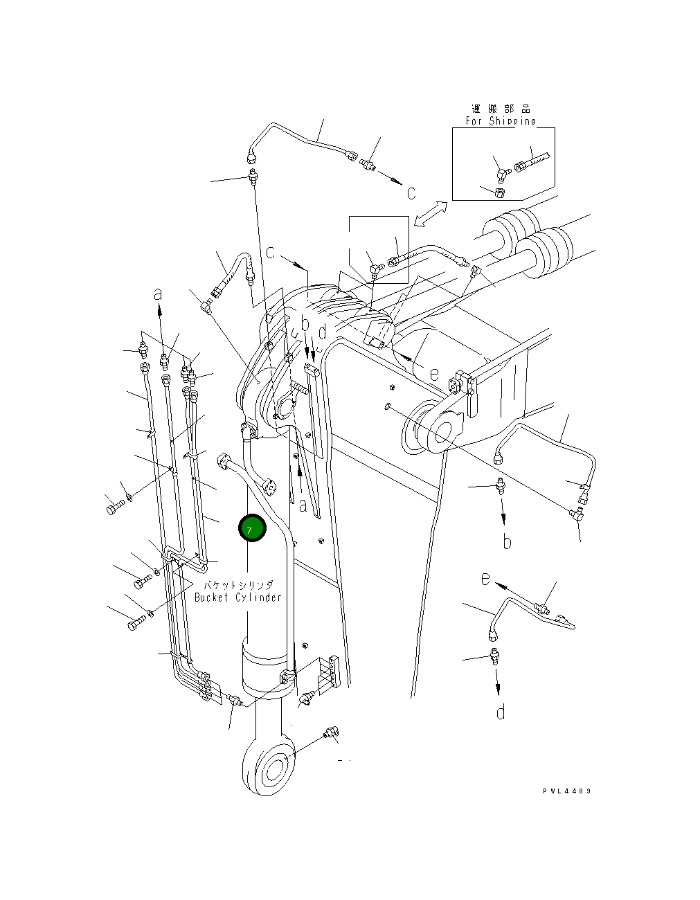 Трубка 209-70-75950 Komatsu
